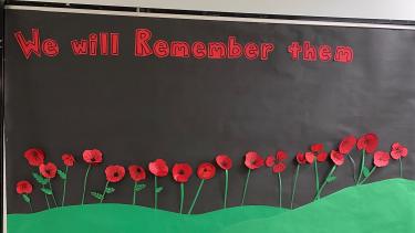 Remembrance Day bulletin board