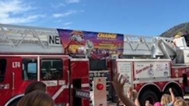 Fire prevention fire truck
