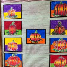 pastel pictures of pumpkins