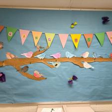 Spring bulletin board