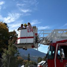 Fire truck ladder basket